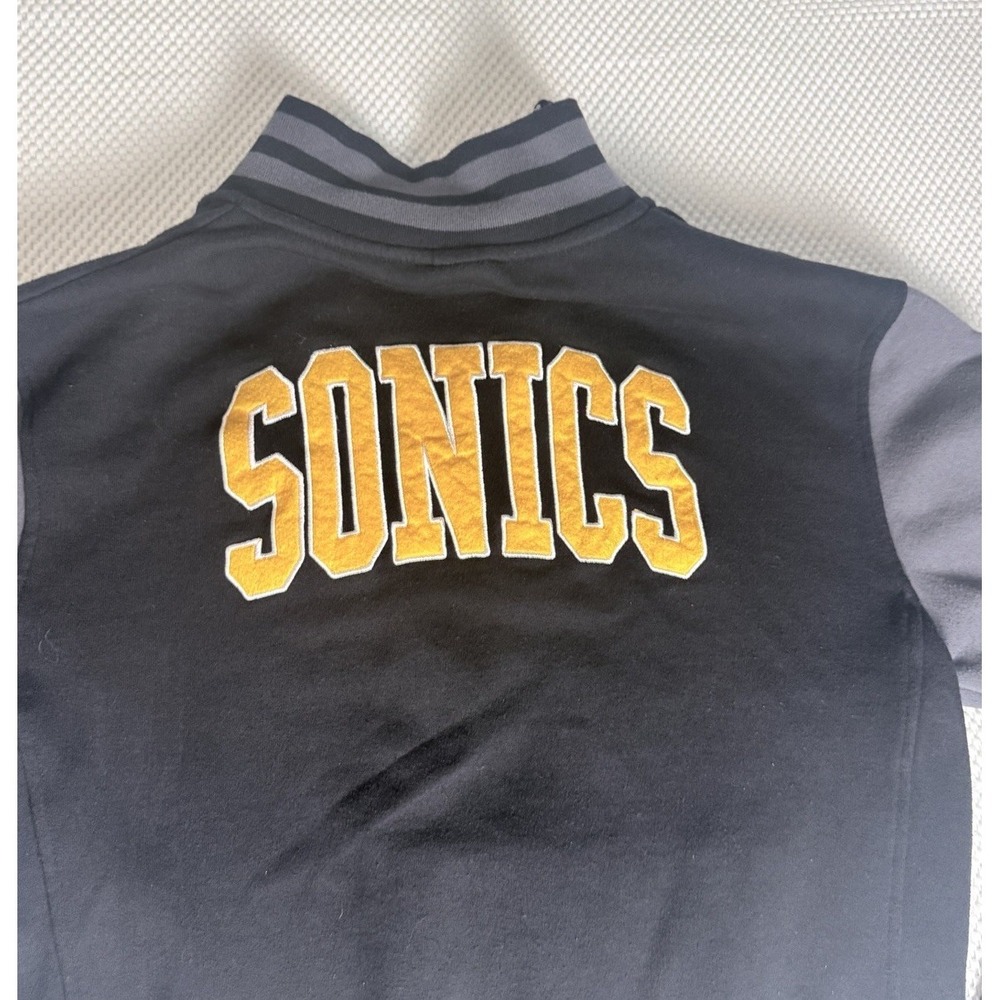 Mitchell & Ness Seattle SuperSonics Full Zip Jacket Men's Black Gray NBA - Picture 6 of 7